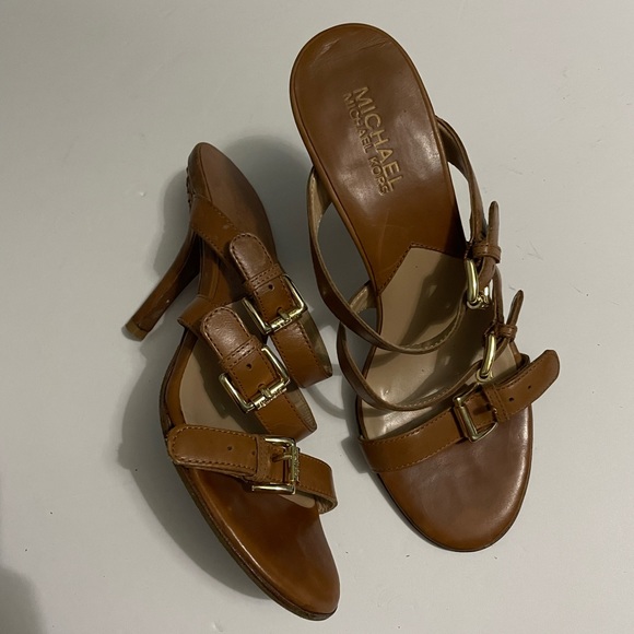 Michael kors brown open toes heels size 6 1/2 - Picture 2 of 6
